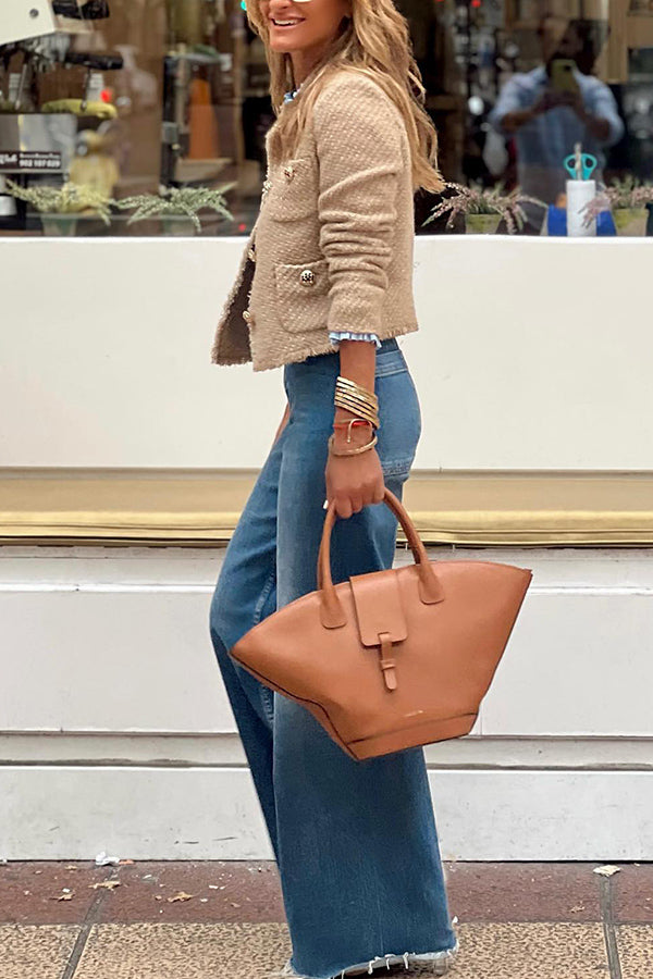 Damenjacke Fransen Leichtes Material für Frühling und Sommer-2