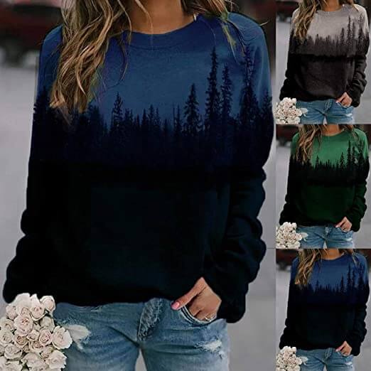 Bedruckte Pullover-Sweatshirts Von Mountain