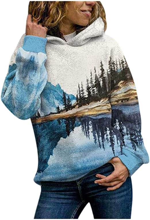 Bedrucktes Sweatshirt Natural Mountain