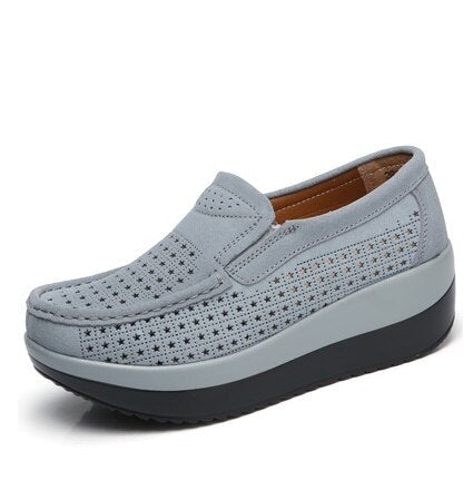 Damen Slip-On Mokassin Schuhe
