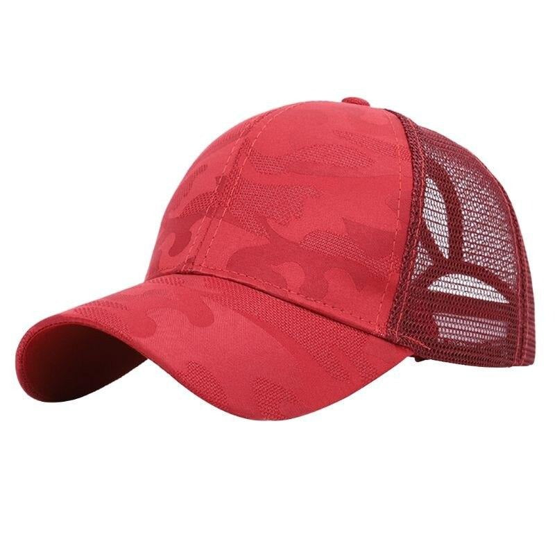 Damen Baseballcap mit Zopfloch und Klettverschluss 12