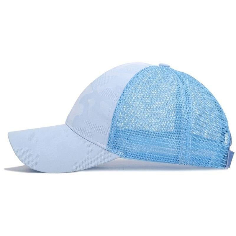 Damen Baseballcap mit Zopfloch und Klettverschluss 6