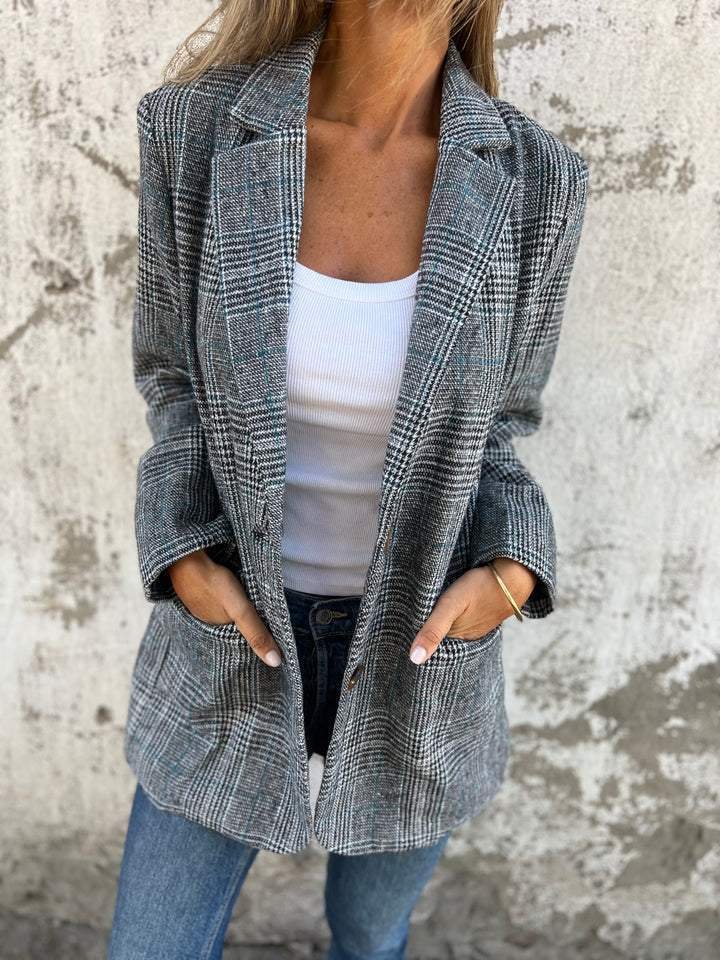 Damen Blazer mit Karomuster für den Frühling 4