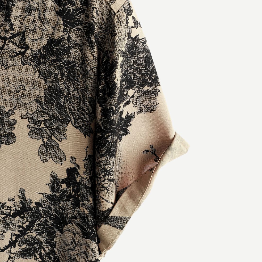 Damen Bluse mit Vintage-Blütenmuster aus leichtem Material 5