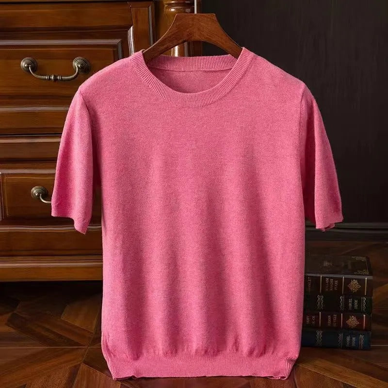 Damen Cashmere T-Shirt Elegantes Design 4