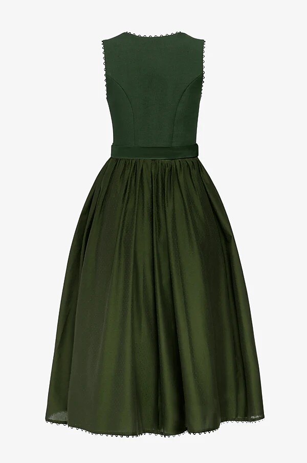 Damen Dirndlkleid Traditionelles Ärmelloses Design Günstige Baumwolle 2