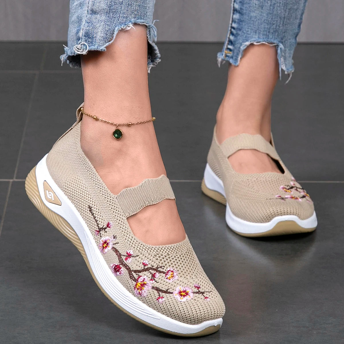 Damen Flache Schuhe aus atmungsaktivem Mesh für den Sommer 1