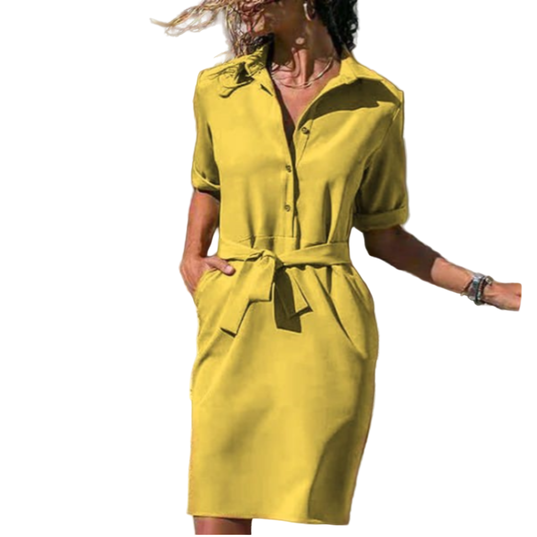 Damen Kleid Trendiges Design Baumwolle 4
