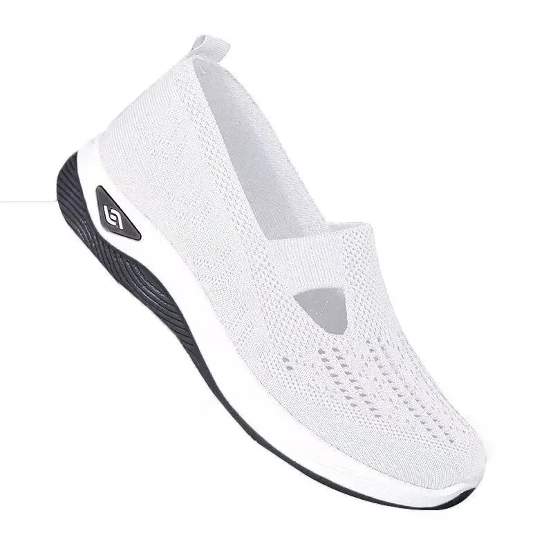 Damen Sneakers Slip-On Atmungsaktiv mit Fußgewölbeunterstützung und Memory Foam 13