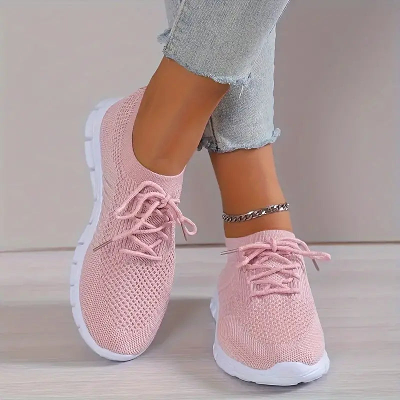 Damen Sneakers Sportlich Atmungsaktiv Mesh für Aktive Lebensstile 2