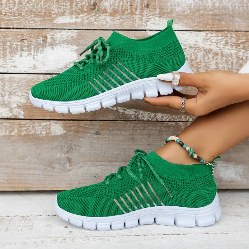 Damen Sneakers Sportlich Atmungsaktiv Mesh für Aktive Lebensstile 4