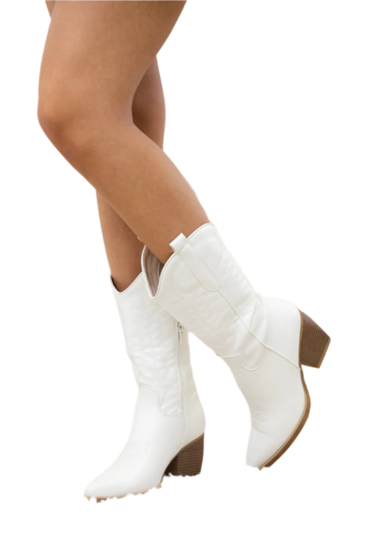 Damen Stiefel Cowboy Stil Hochwertiges Leder 0