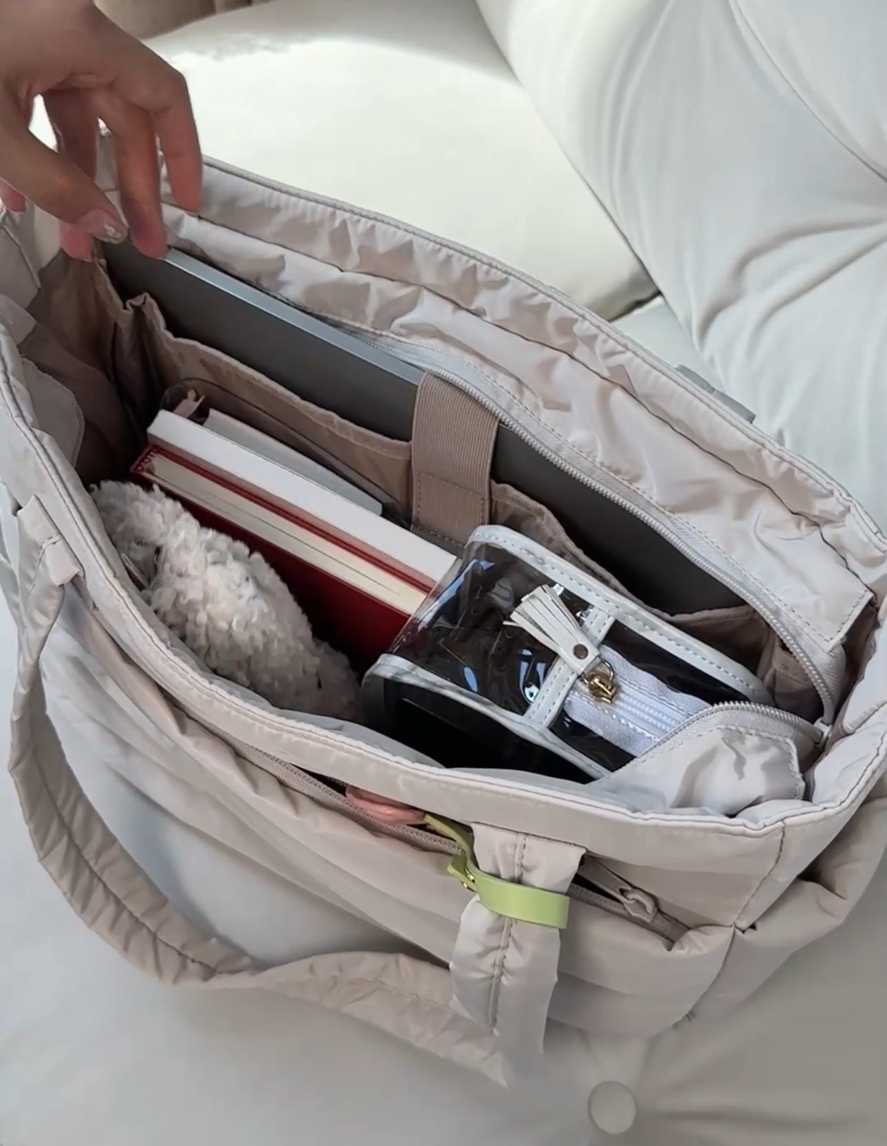 Damen Tote Bag Trendy Puffer Design 4