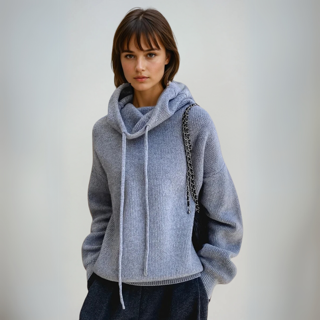 Damen Turtleneck Pullover Eleganter Wollmix 1