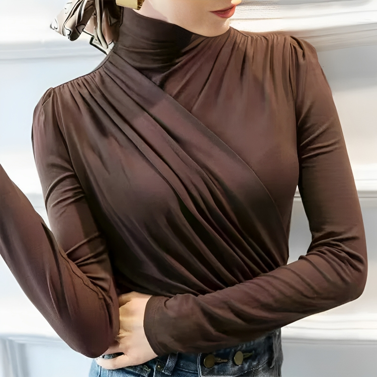 Damen Turtleneck Pullover aus Baumwolle 4