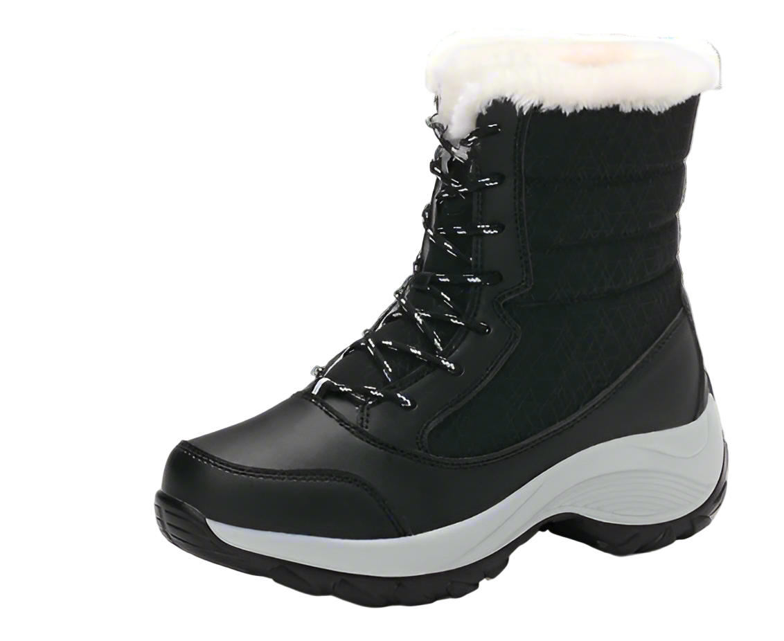 Damen Winterstiefel Gefüttert Warm Sportlich 0