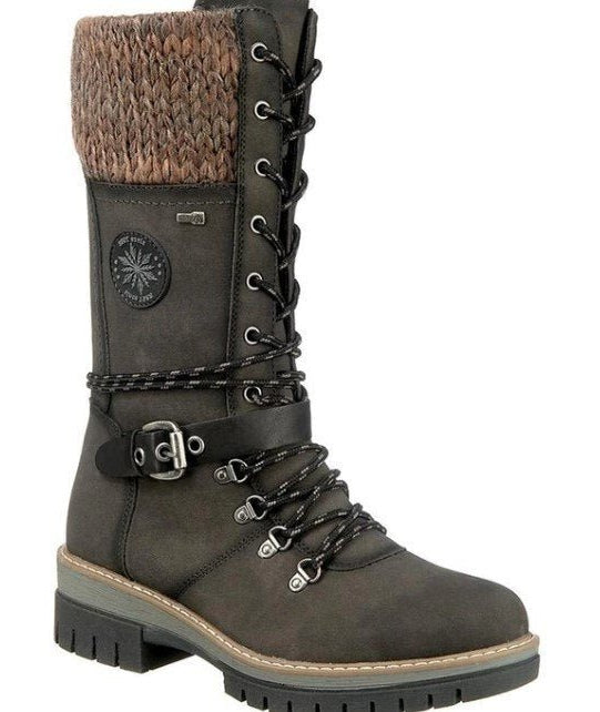 Damen Winterstiefel mit seitlichem Reißverschluss 4