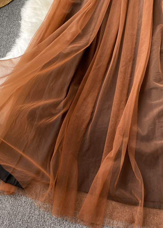 Damenkleid Mit Quadratischem Kragen Und Laternenärmeln Für Feste Anlässe 4