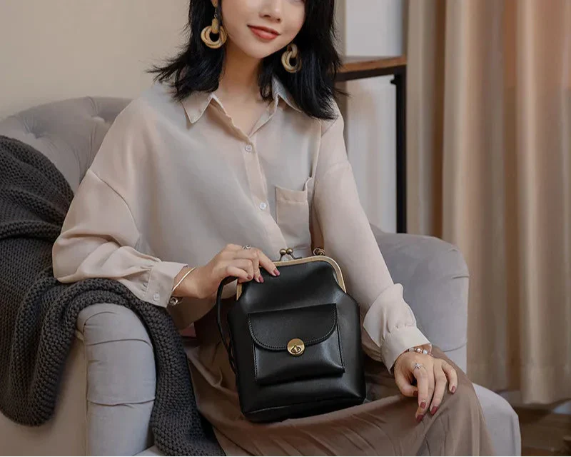 Damen Umhängetasche Elegantes Design Kunstleder 6