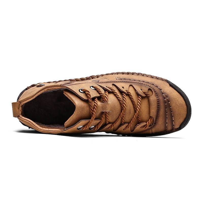 Handgenähte Vintage Lederstiefeletten