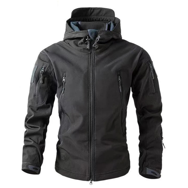 Herren Fleecejacke Wasserabweisend Softshell für Outdoor-Aktivitäten 0
