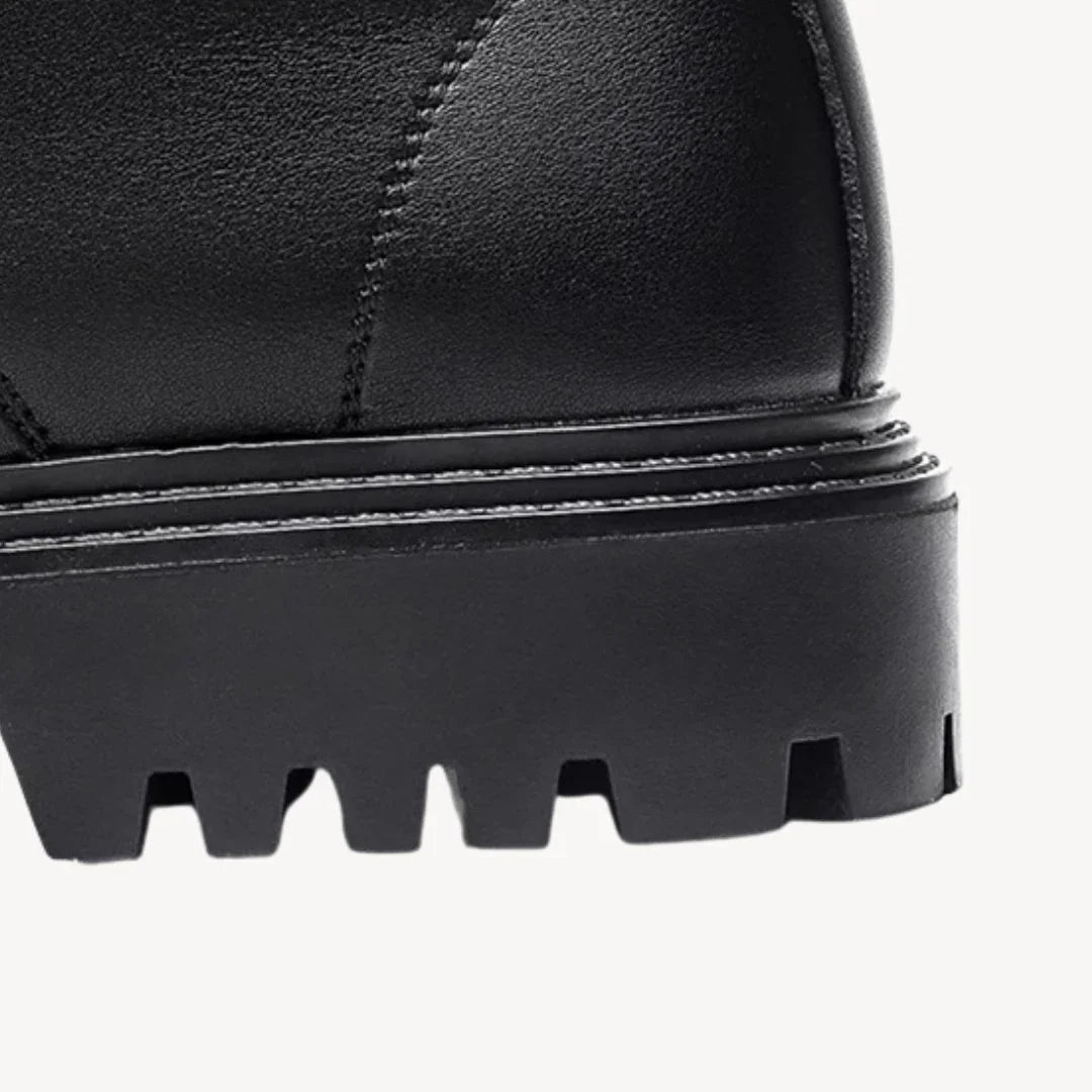 Herren Kampfstiefel mit Klobiger Sohle für Outdoor und Freizeit 5