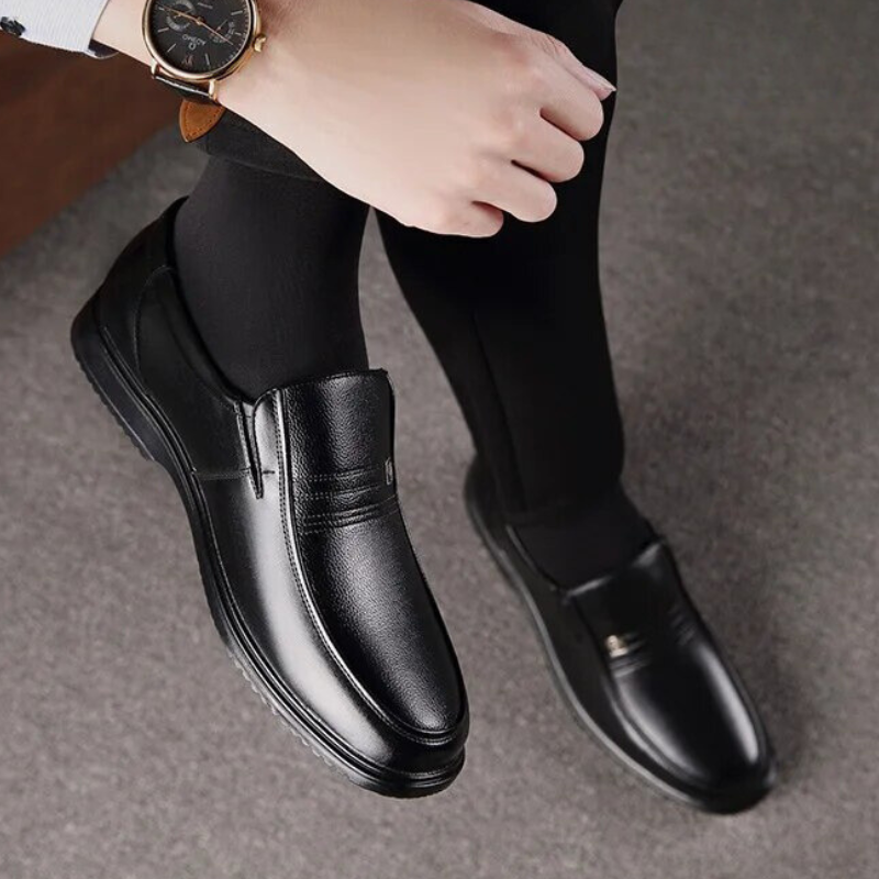 Herren Loafers Elegante Leder Schuhe 5