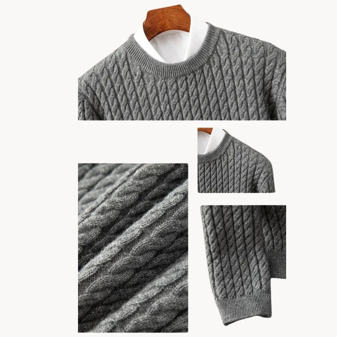 Herren Pullover gestrickt im Crewneck Stil 8