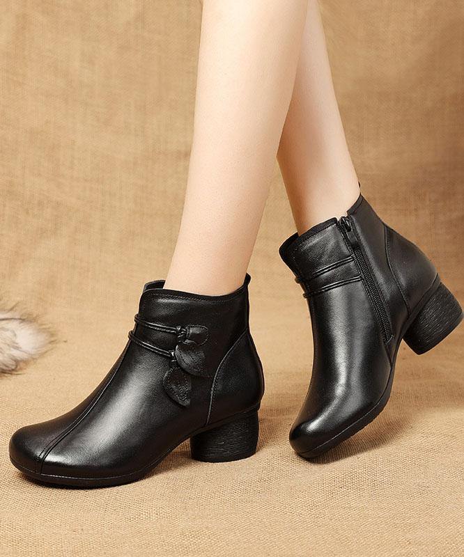 Herren Stiefel Hoch mit Reißverschluss und Blockabsatz für Winter 1