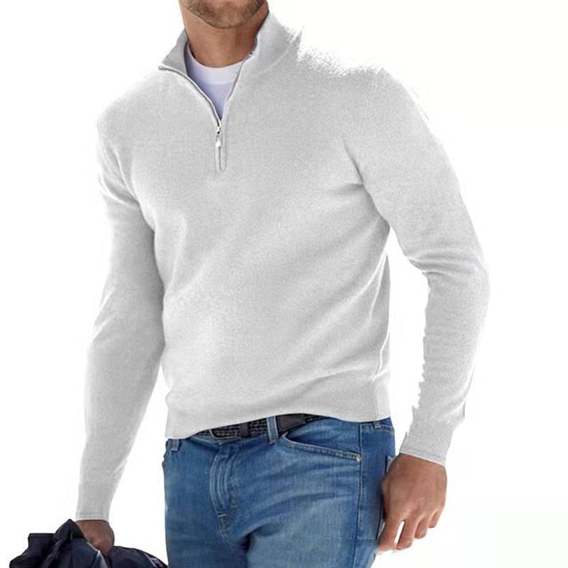 Herrenpullover V-Ausschnitt Strickmaterial Weich Vielseitig 7