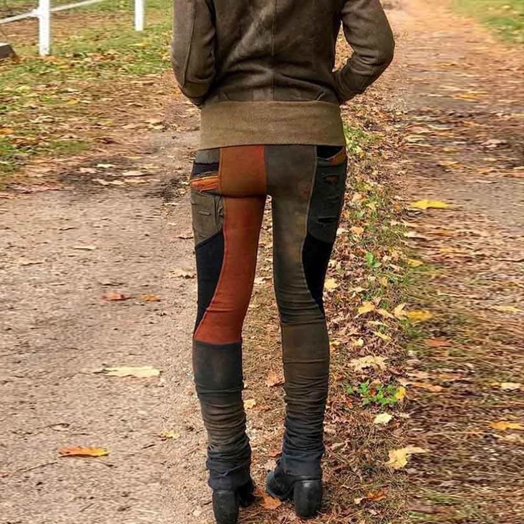 Hochtaillierte Tie-Dye Retro-Leggings