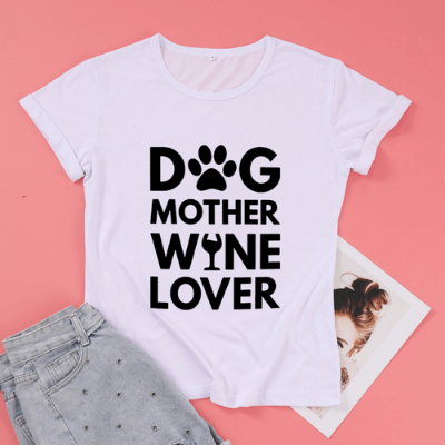 Hund Mutter Weinliebhaber Tee