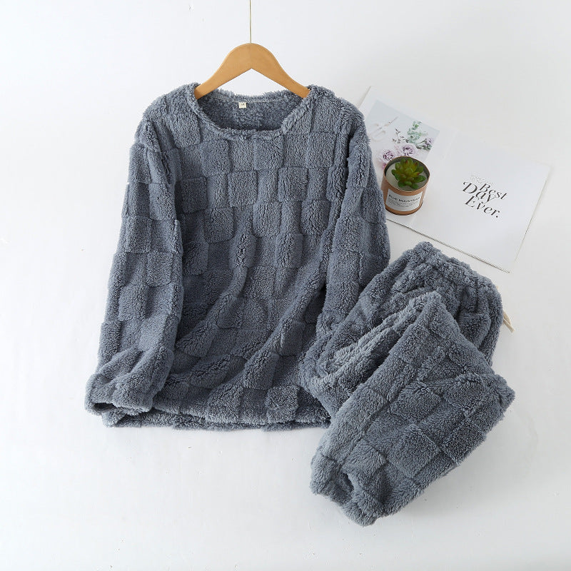 Kariertes Winter-Pyjama-Set für Frauen