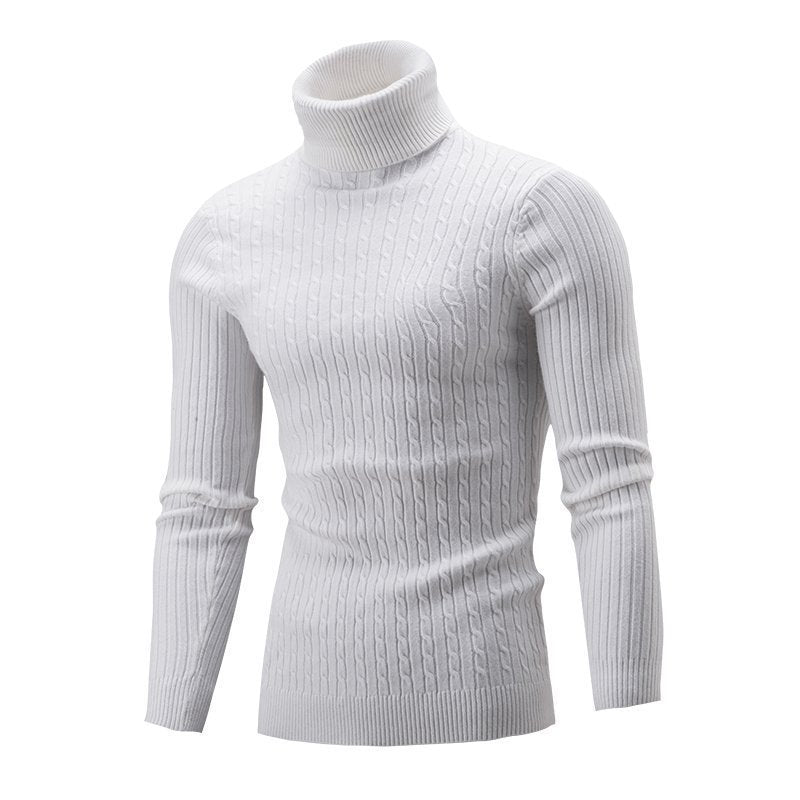 Herren-Rollkragenpullover aus Strick