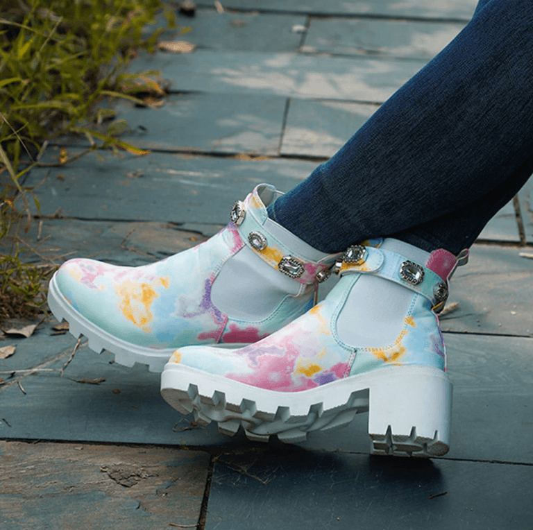 Tie Dye-Stiefeletten