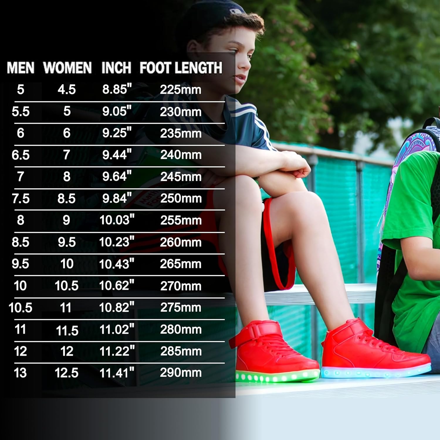 Unisex LED Sneakers mit Wiederaufladbarer Beleuchtung für Partys und Freizeit 5