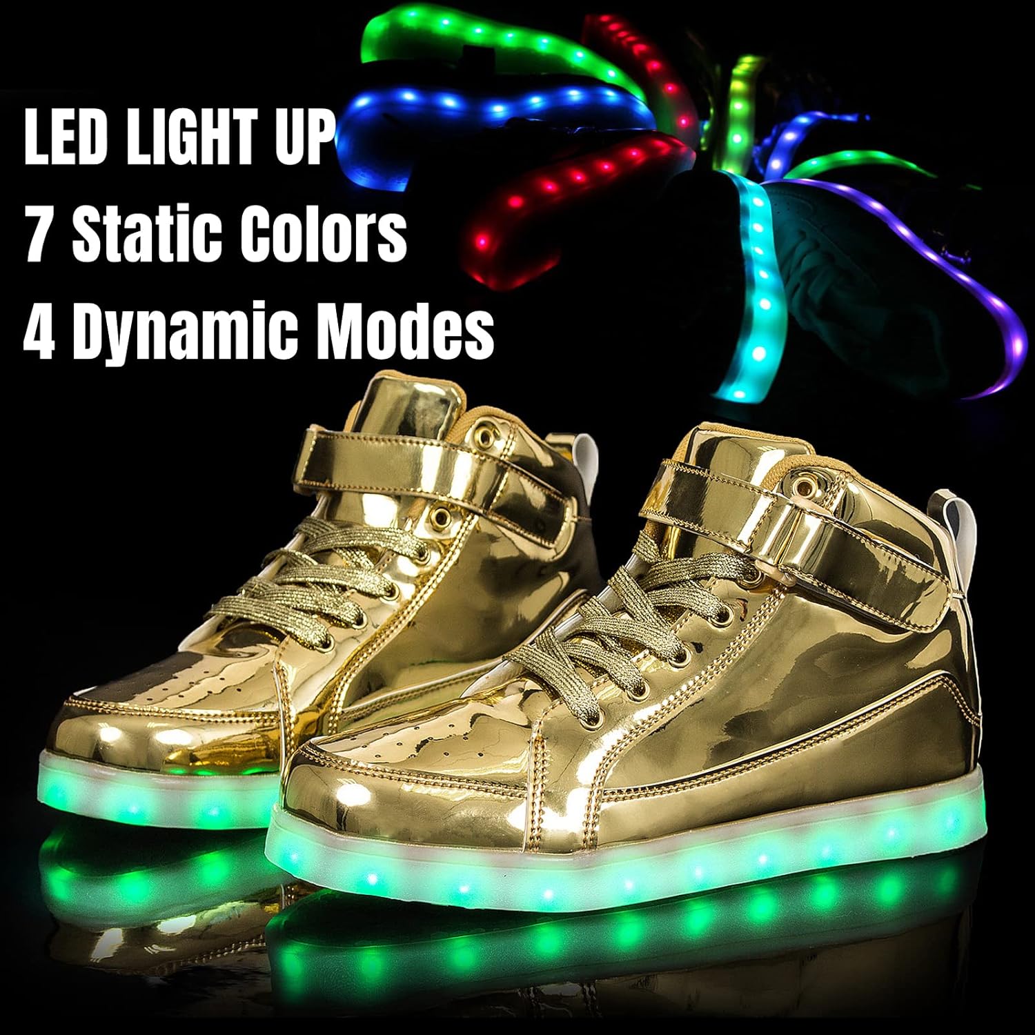 Unisex LED Sneakers mit Wiederaufladbarer Beleuchtung für Partys und Freizeit 8