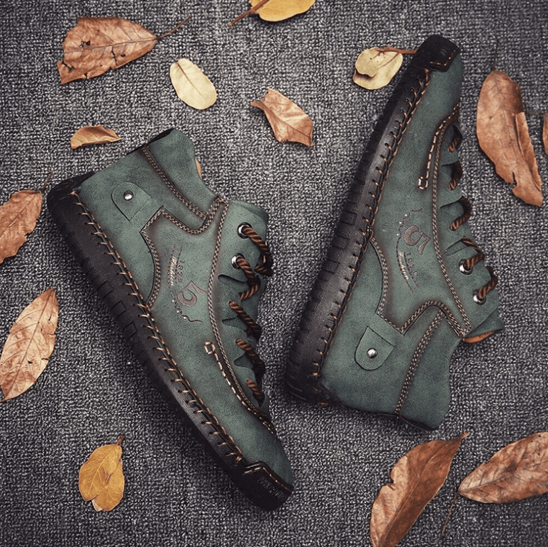 Vintage-Lederstiefel