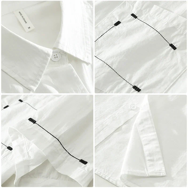 Herren T-Shirt Lässiger Stil 100% Baumwolle Kurzarm Shirt für Männer 5