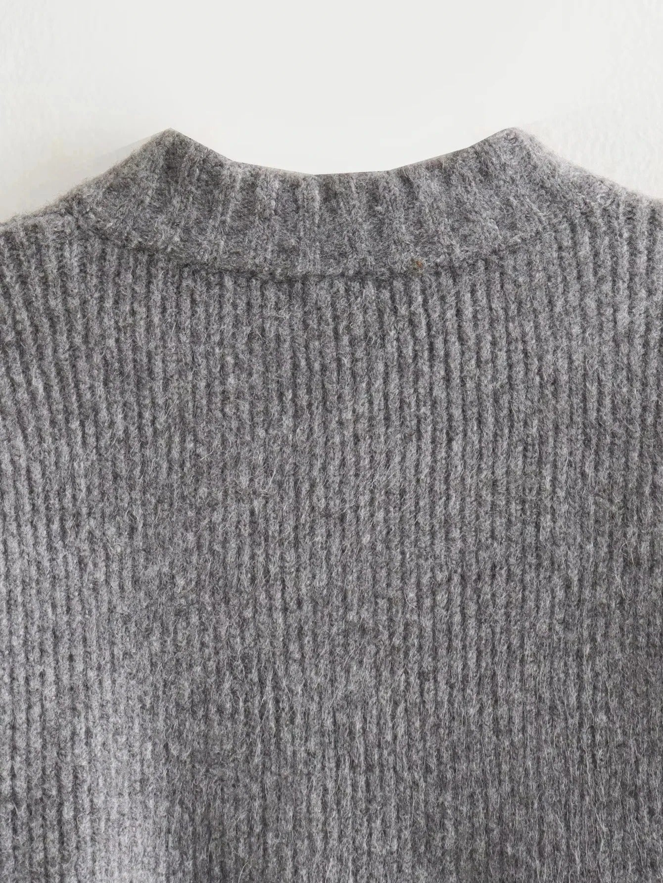Vintage-Damenpullover mit Rundhalsausschnitt