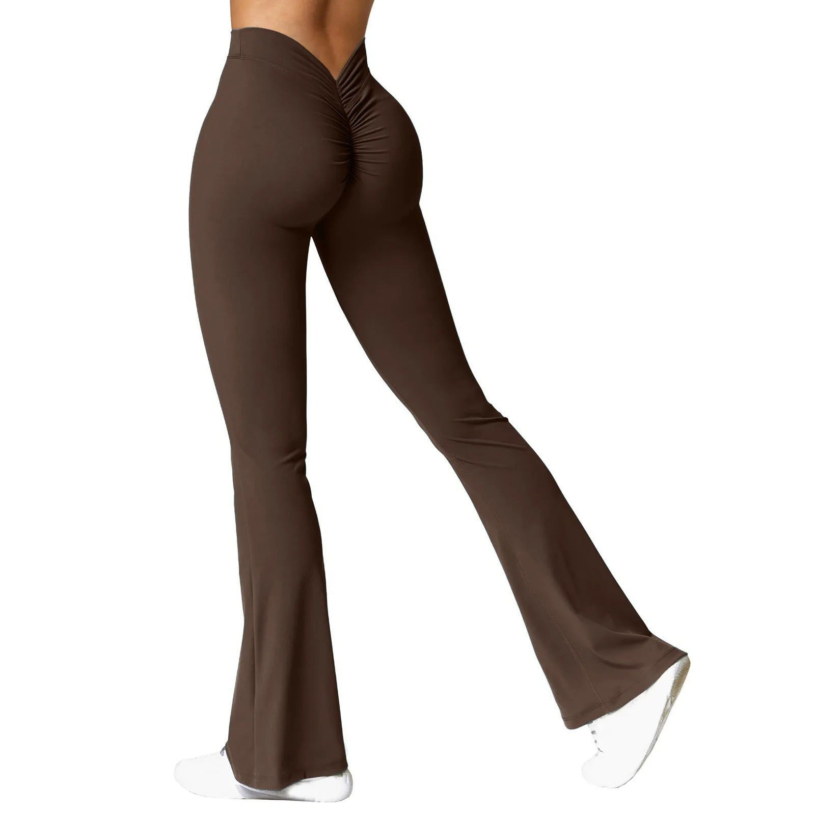 Damen-Leggings in V-Form mit hoher Taille