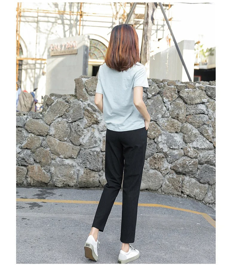 Haremshose mit elastischer Taille für Frauen