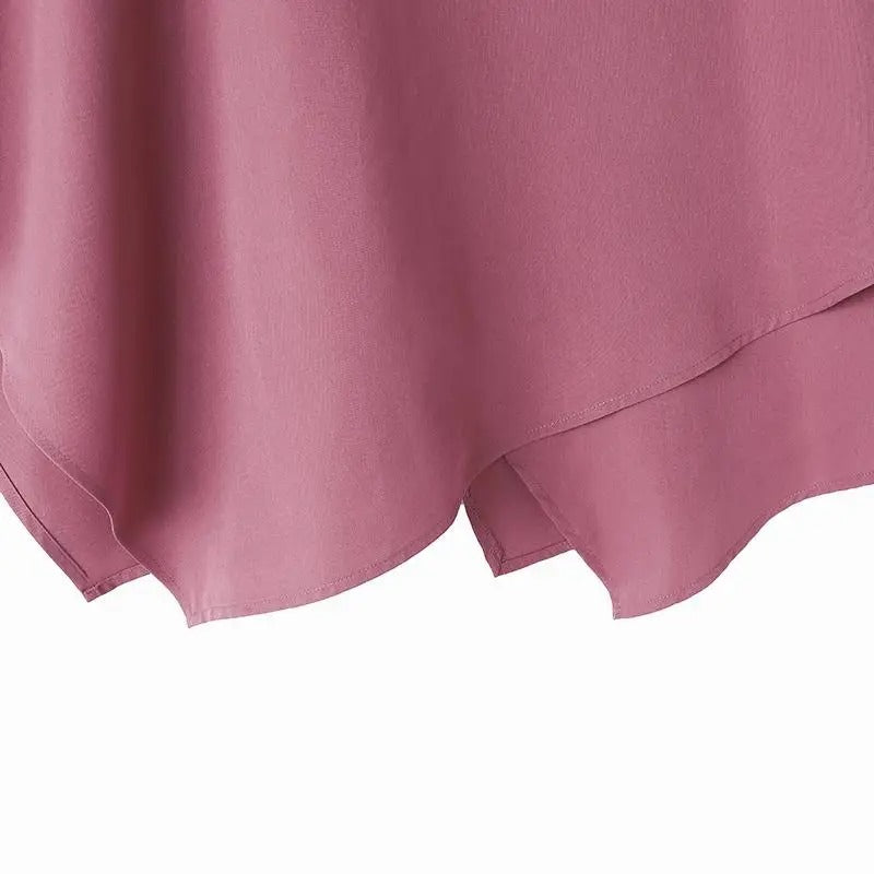 Damenbluse mit 3/4-Ärmeln und Rüschen