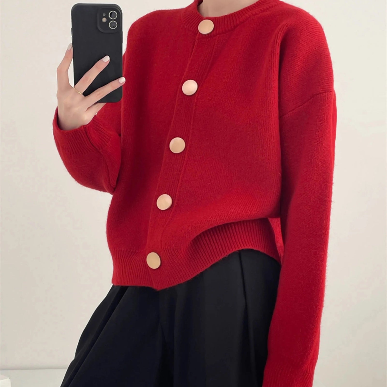 Weiche Damen-Strickjacke