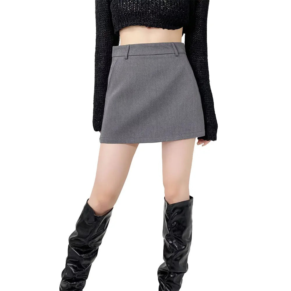 Schicker Minirock in A-Linie mit hoher Taille