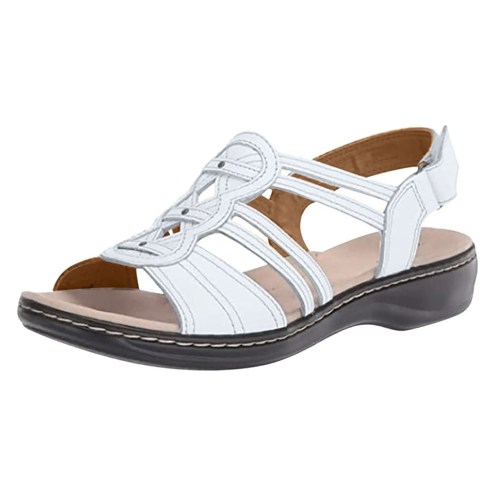 Damen Sandalen Ergonomisch Stilvoll mit Fußgewölbeunterstützung aus Synthetik für Sommerschuhe-6