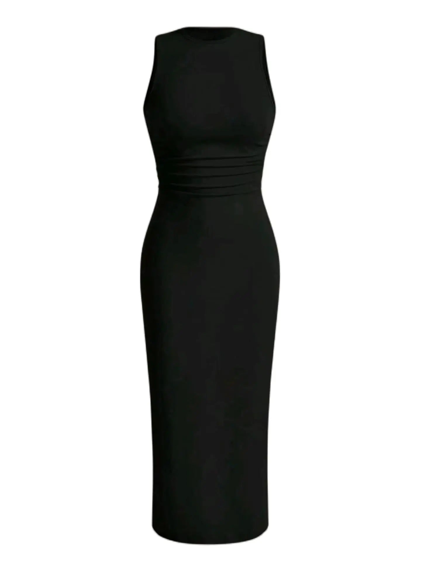 Kleid mit faltiger Taille für Frauen