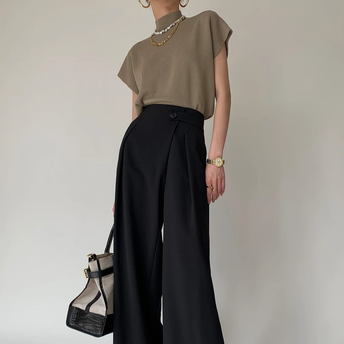 Strickoberteil mit kurzen Ärmeln für Frauen