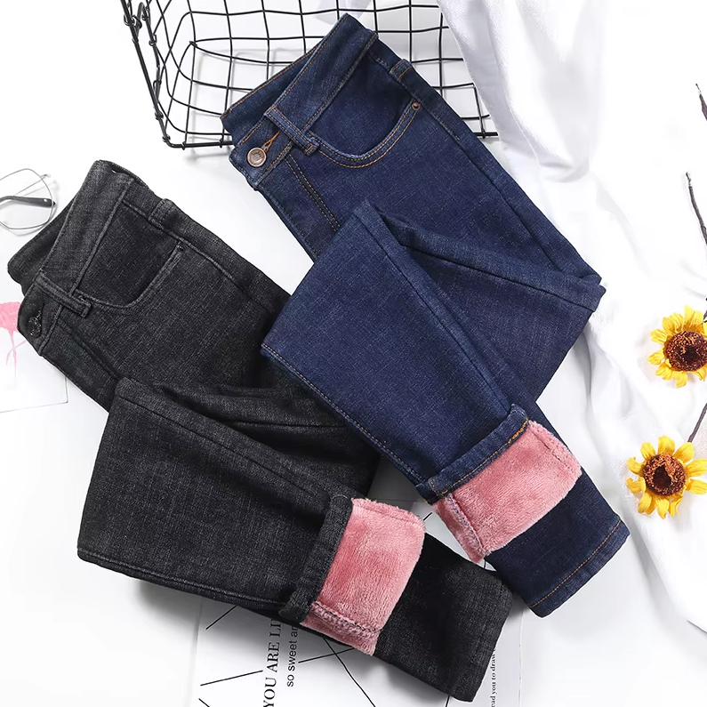 Retro Thermo Skinny Jeans für Frauen