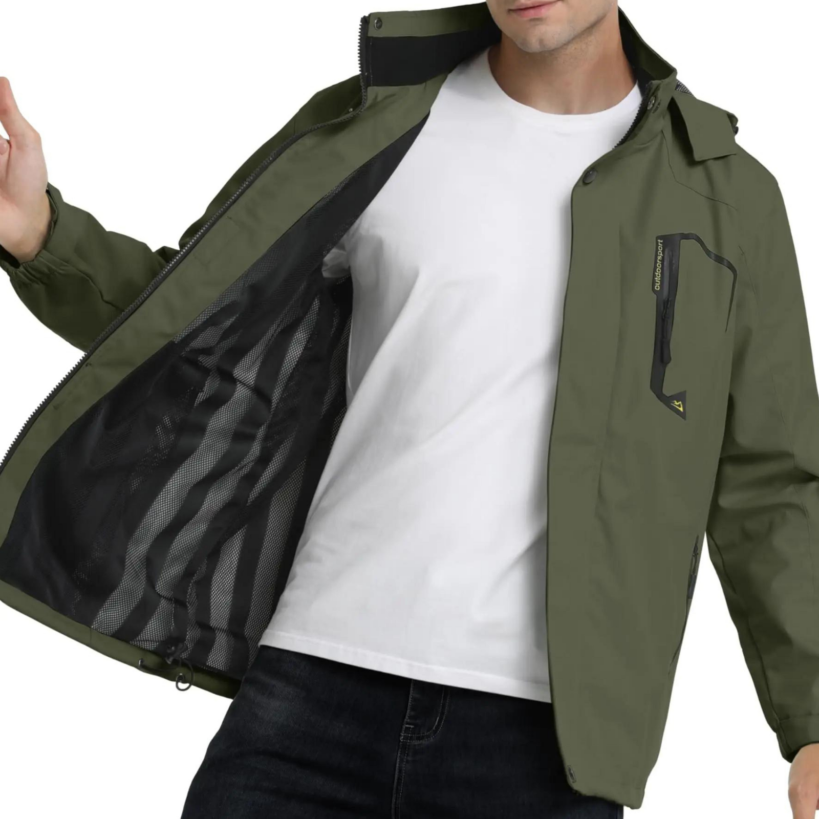 Heren Fleece Skijacke